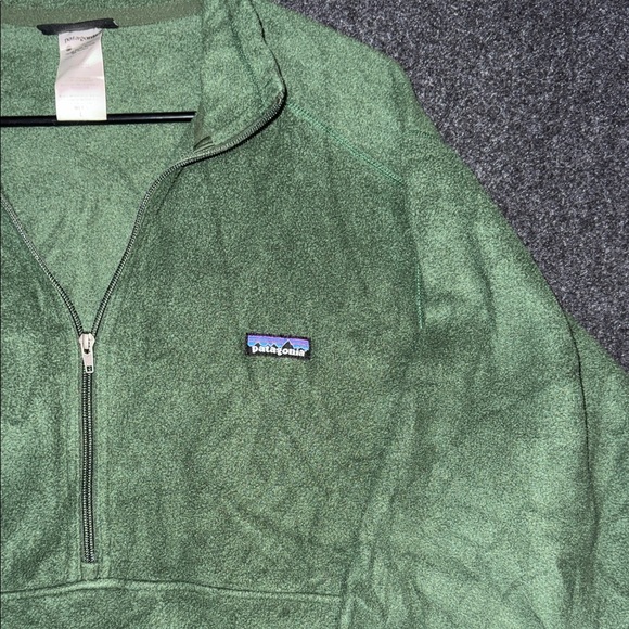 Patagonia Synchilla Men's Forest Green Zip-Up Sweater Large - Picture 3 of 9